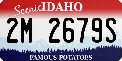 ID license plate 2M2679S