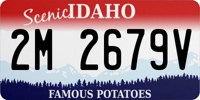 ID license plate 2M2679V