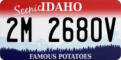 ID license plate 2M2680V