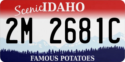 ID license plate 2M2681C