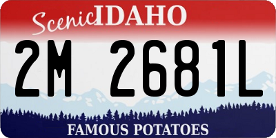 ID license plate 2M2681L