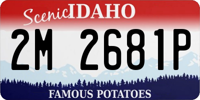 ID license plate 2M2681P