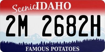ID license plate 2M2682H