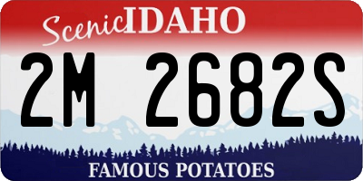 ID license plate 2M2682S
