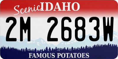 ID license plate 2M2683W
