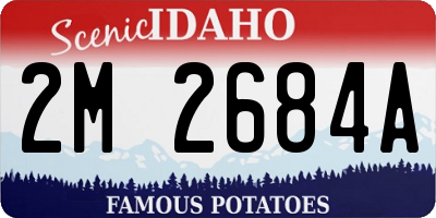 ID license plate 2M2684A