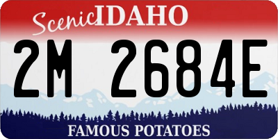ID license plate 2M2684E
