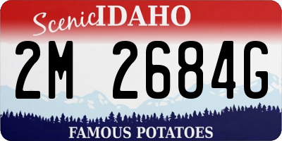 ID license plate 2M2684G