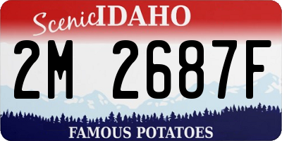 ID license plate 2M2687F