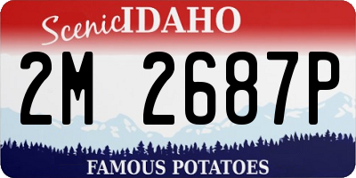 ID license plate 2M2687P