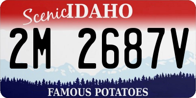 ID license plate 2M2687V