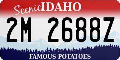 ID license plate 2M2688Z