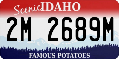 ID license plate 2M2689M
