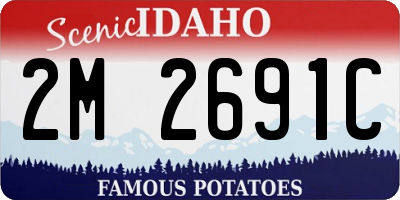 ID license plate 2M2691C