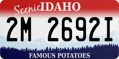ID license plate 2M2692I
