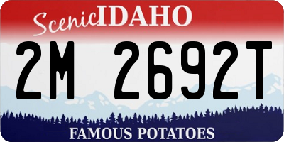 ID license plate 2M2692T