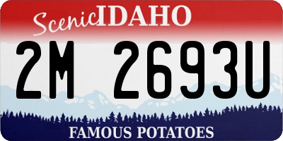 ID license plate 2M2693U