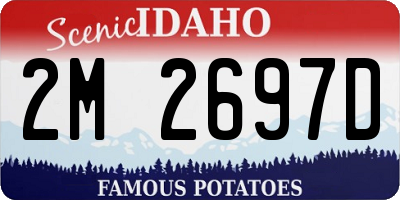 ID license plate 2M2697D