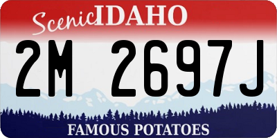 ID license plate 2M2697J
