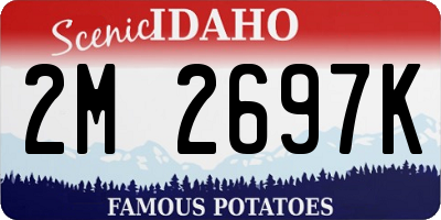 ID license plate 2M2697K