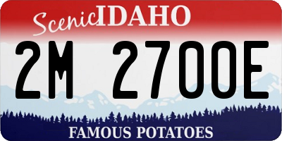 ID license plate 2M2700E