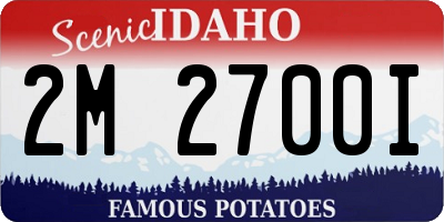 ID license plate 2M2700I