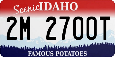 ID license plate 2M2700T