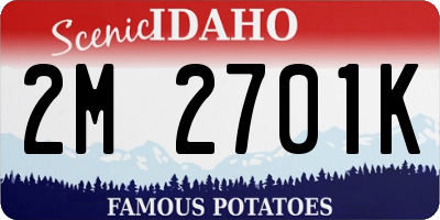ID license plate 2M2701K