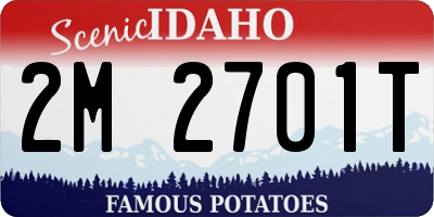 ID license plate 2M2701T