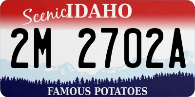 ID license plate 2M2702A