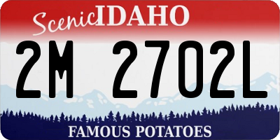 ID license plate 2M2702L