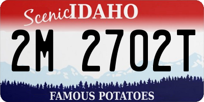 ID license plate 2M2702T