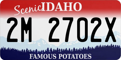 ID license plate 2M2702X