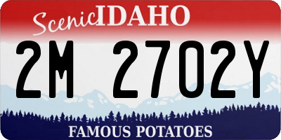 ID license plate 2M2702Y