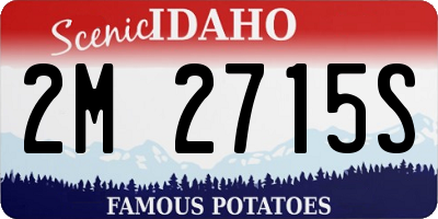 ID license plate 2M2715S
