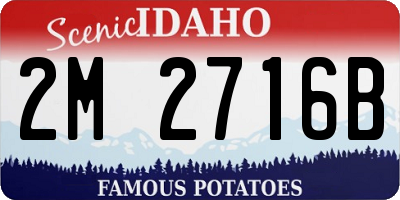 ID license plate 2M2716B