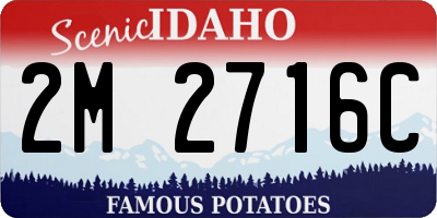 ID license plate 2M2716C