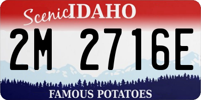 ID license plate 2M2716E