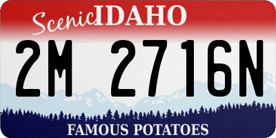 ID license plate 2M2716N