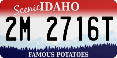 ID license plate 2M2716T