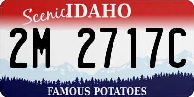 ID license plate 2M2717C