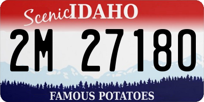 ID license plate 2M2718O