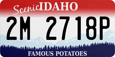 ID license plate 2M2718P