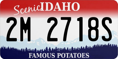 ID license plate 2M2718S