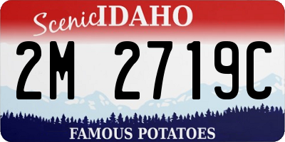 ID license plate 2M2719C