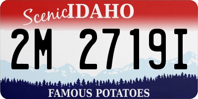 ID license plate 2M2719I