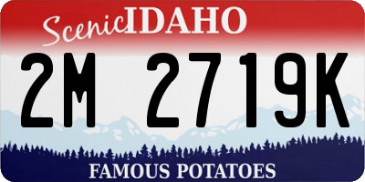 ID license plate 2M2719K