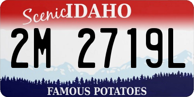 ID license plate 2M2719L