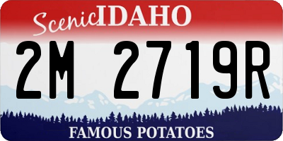 ID license plate 2M2719R