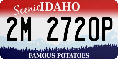 ID license plate 2M2720P